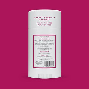 Native Solid Deodorant for Women; Men Cherry; Vanilla Macaron Aluminum-Free 2.65oz - Imperfect Container