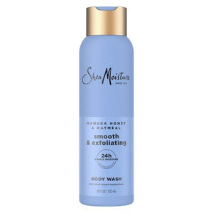 SheaMoisture Body Wash Smooth & Exfoliating Manuka Honey & Oatmeal with Plant-Based Moisturizers 18 fl oz - Imperfect Container