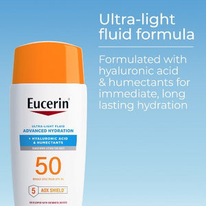 Eucerin Sun Advanced Hydration Face Lotion SPF 50 1.7 fl oz - Imperfect Box