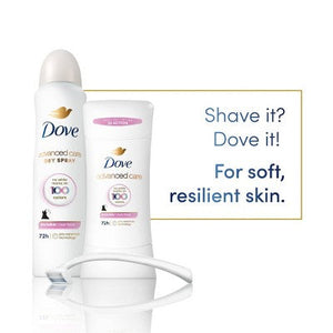 Dove Beauty Advanced Care Clear Finish 72-Hour Women's Antiperspirant & Deodorant Stick 2.6oz - Imperfect Container