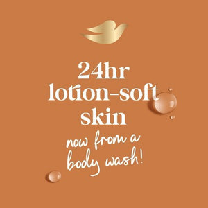 Dove Pamper Body Wash Pump Shea Butter & Vanilla 24hr Lotion-Soft Skin 30.6 fl oz - New