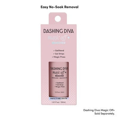 Dashing Diva Glaze Semi-Cured Gel Nail Polish Strips Starter Kit Powder Pink 32ct - New