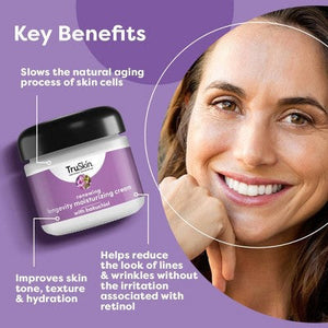 TruSkin Renewing Longevity Face and Neck Cream 2 fl oz - New