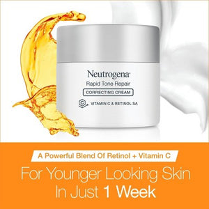 Neutrogena Rapid Tone Repair Retinol + Vitamin C Face and Neck Cream 1.7oz - Imperfect Box
