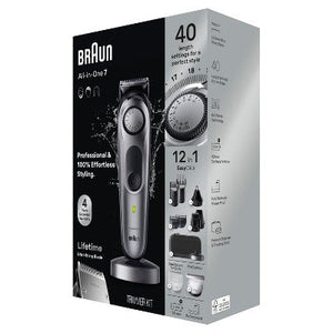 Braun Series 7 AiO7440 Rechargeable 12-in-1 Body, Beard & Hair Trimmer - New