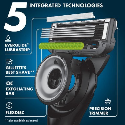 Gillette Labs Men's Special NFL Lions Edition Shaving Razor with 4 Refills and Magnetic Stand