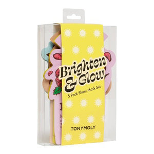 TONYMOLY Brighten & Glow Sheet Mask Set - New