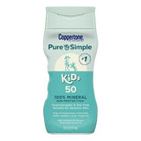 Coppertone Pure and Simple Kids Mineral Sunscreen Lotion SPF 50 6 fl oz - Imperfect Container
