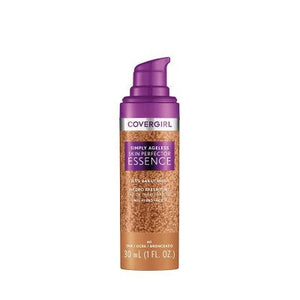 COVERGIRL Simply Ageless Skin Perfector Essence Vegan Foundation 60 Tan 1 fl oz - Imperfect Container
