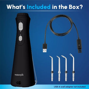 Waterpik Cordless Plus Rechargeable Water Flosser WP-462 Black - Imperfect Box