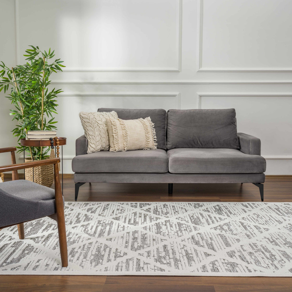 Gambang 3D Trellis Area Rug - Clearance