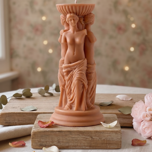 Goddess Sculpture Candle | Soy Wax Art Trio