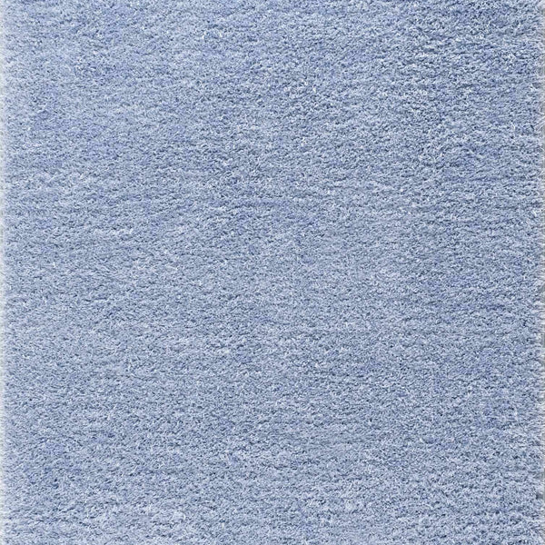 Faina Solid Aqua Shag Washable Area Rug - Clearance