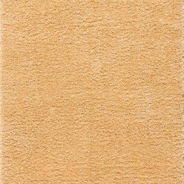 Faina Solid Gold Shag Washable Area Rug - Clearance