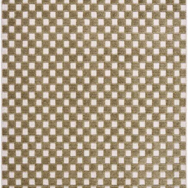 Anthea Olive Washable Area Rug