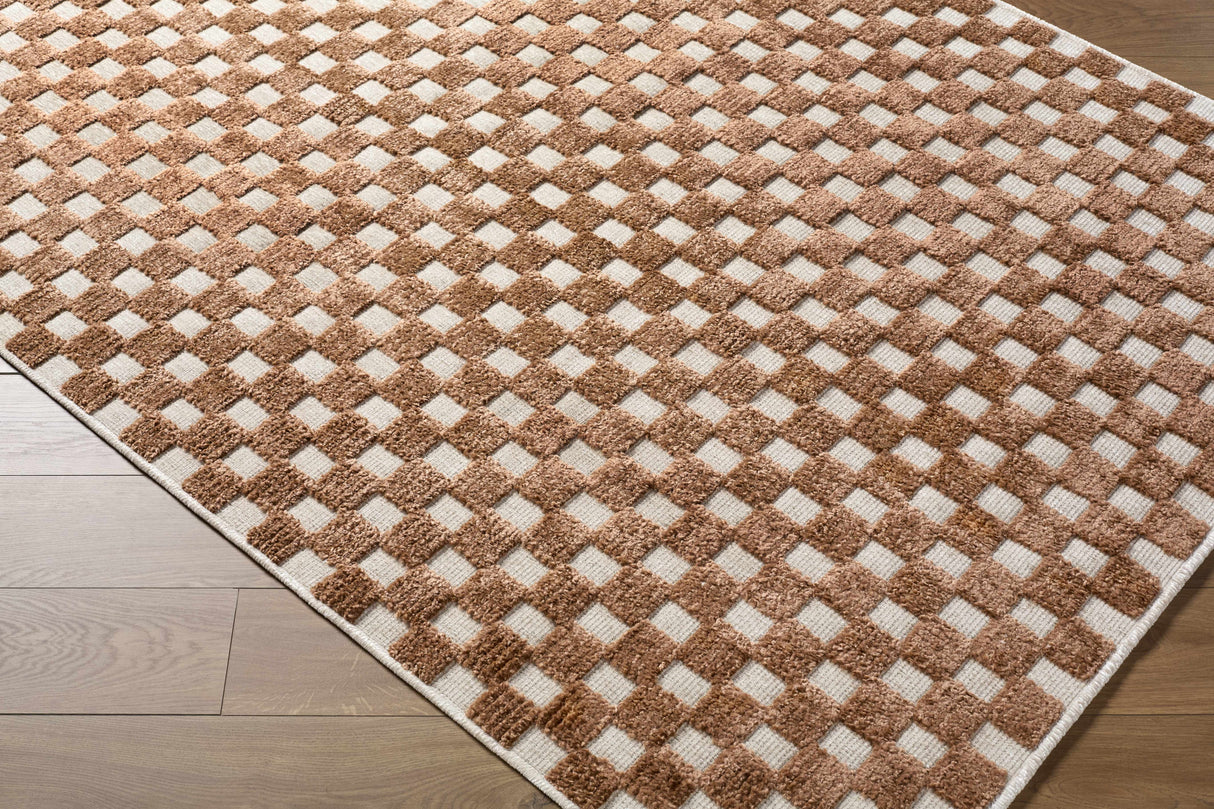 Anthea White Washable Area Rug