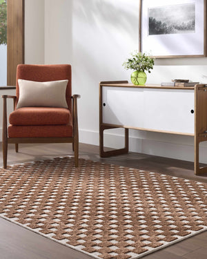 Anthea White Washable Area Rug