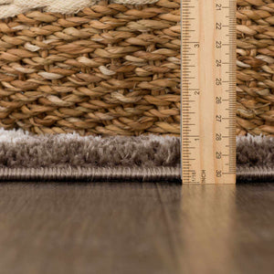 Allard Brown Washable Area Rug