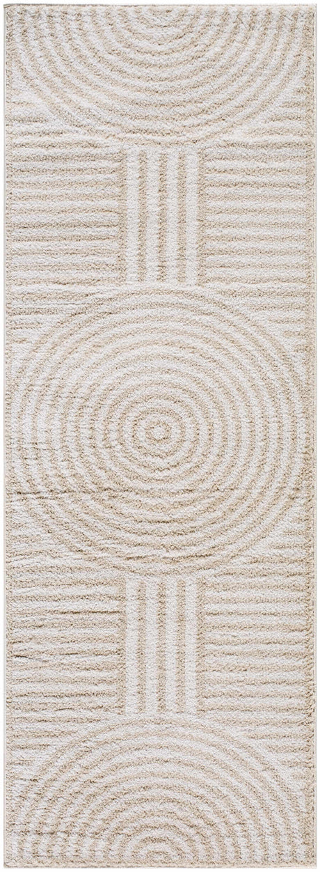 Allard Beige Washable Area Rug