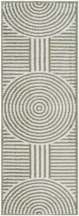 Allard Green Washable Area Rug