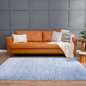Boutique Rugs Faina Solid Aqua Shag Washable Area Rug - view 11