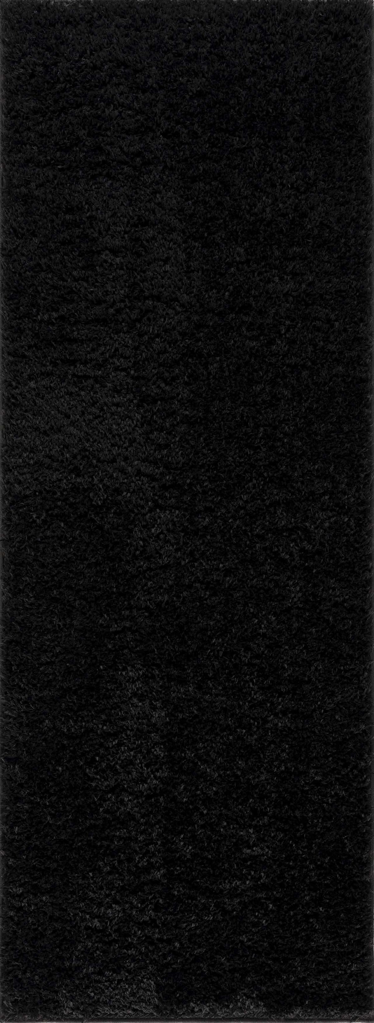 Boutique Rugs Faina Solid Black Shag Washable Area Rug - view 12