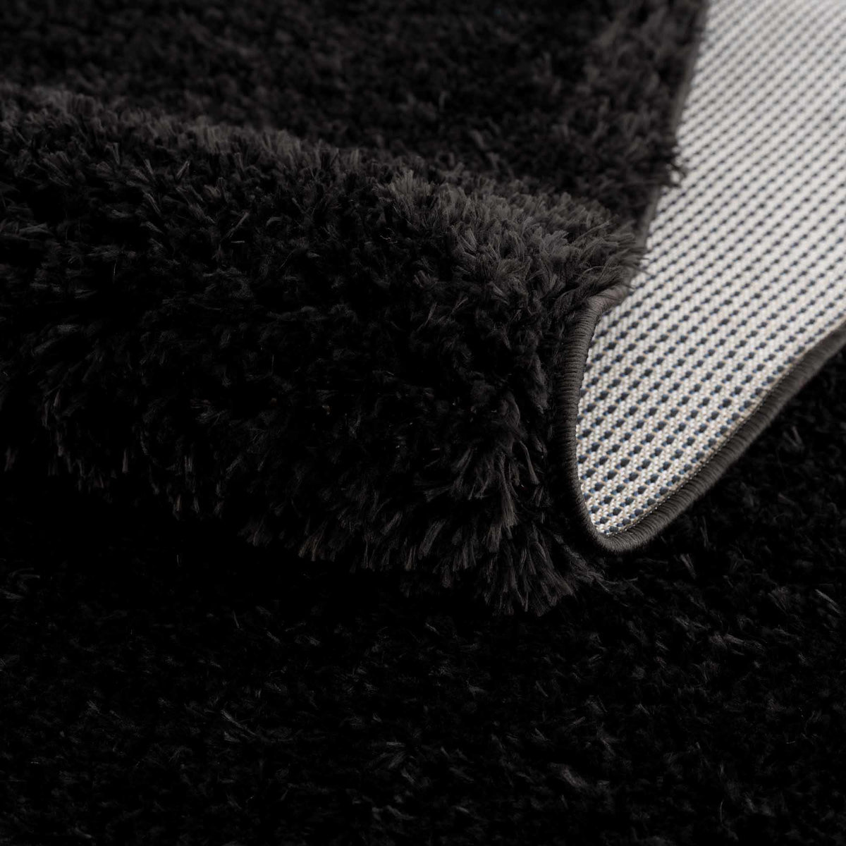 Boutique Rugs Faina Solid Black Shag Washable Area Rug - view 5