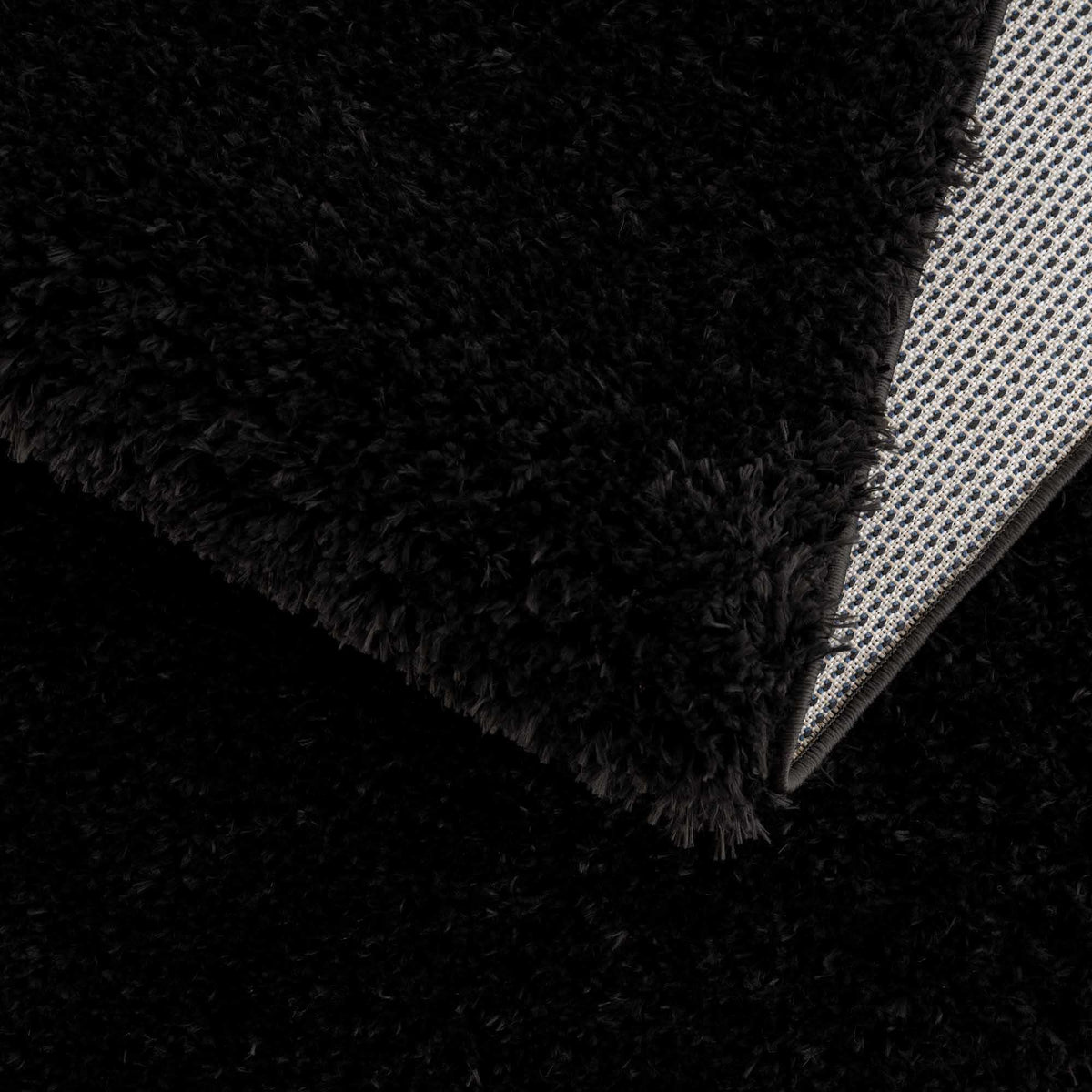 Boutique Rugs Faina Solid Black Shag Washable Area Rug - view 8