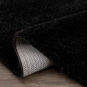 Boutique Rugs Faina Solid Black Shag Washable Area Rug - view 9