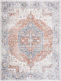 Boutique Rugs Akram Gray & Orange Washable Area Rug