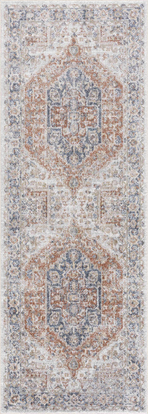 Boutique Rugs Akram Gray & Orange Washable Area Rug - view 5