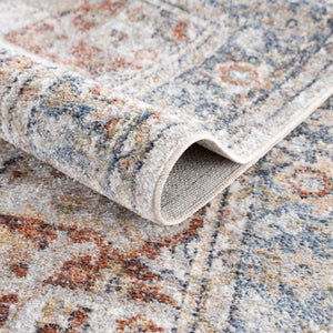 Boutique Rugs Akram Gray & Orange Washable Area Rug - view 7