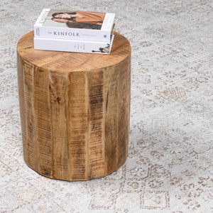 Galey Alix x Livabliss Vintage Oriental Boho Taupe/Cream Myrtle Avenue I Area Rug