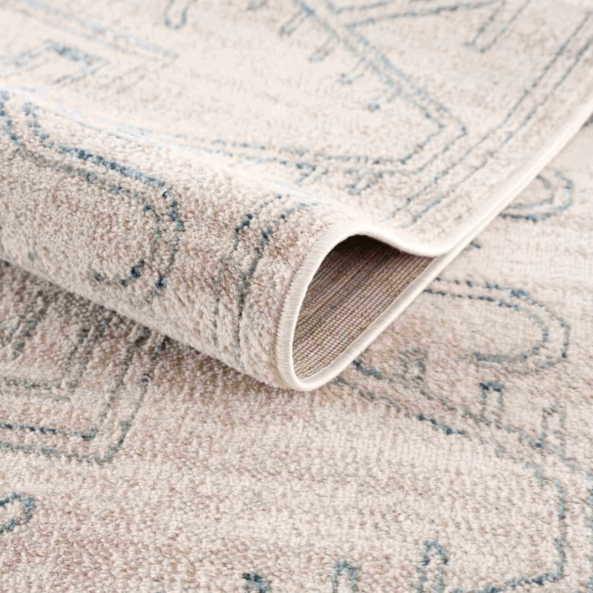Boutique Rugs Divya Cream & Silver Blue Area Rug - view 13
