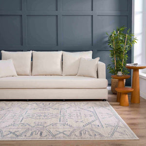 Boutique Rugs Divya Cream & Silver Blue Area Rug - view 14