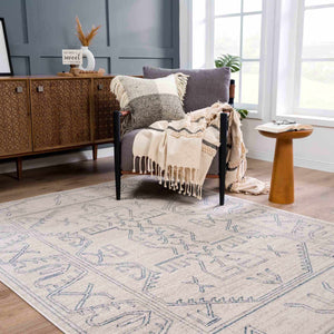Boutique Rugs Divya Cream & Silver Blue Area Rug - view 3