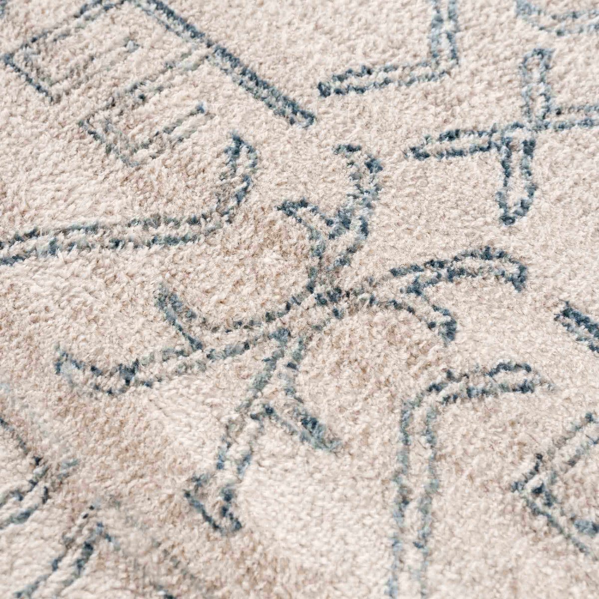 Boutique Rugs Divya Cream & Silver Blue Area Rug - view 8