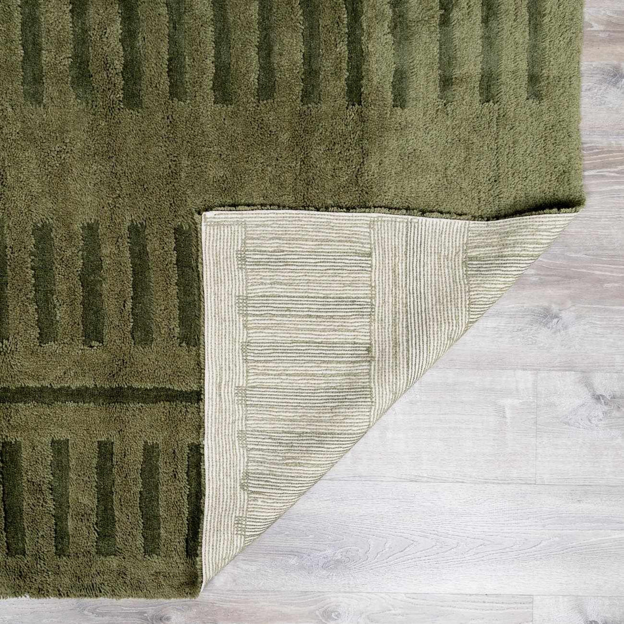 Washable Wool Rug - Green