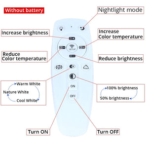 Dimmable LED Wall Light Remote Control Modern Bedroom Living Room AC90-220V