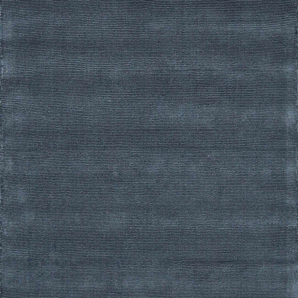 Brockton Solid Night Blue Wool Rug