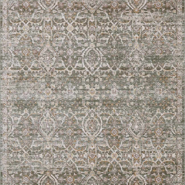 Galey Alix x Livabliss Vintage Oriental Boho Olive/Medium Brown Myrtle Avenue VI Area Rug