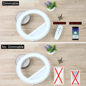 Dimmable LED Wall Light Remote Control Modern Bedroom Living Room AC90-220V