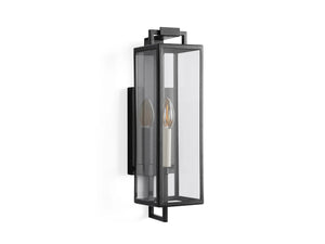 Outdoor Iron Wall Lantern 16.5" E12 Porch Patio Light Fixture