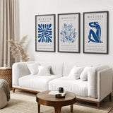 Henri Matisse Museum Blue Wall Art Print Set