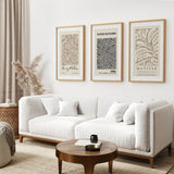 Set of 3 Pastel Beige Prints. Henri Matisse and Yayoi Kusama