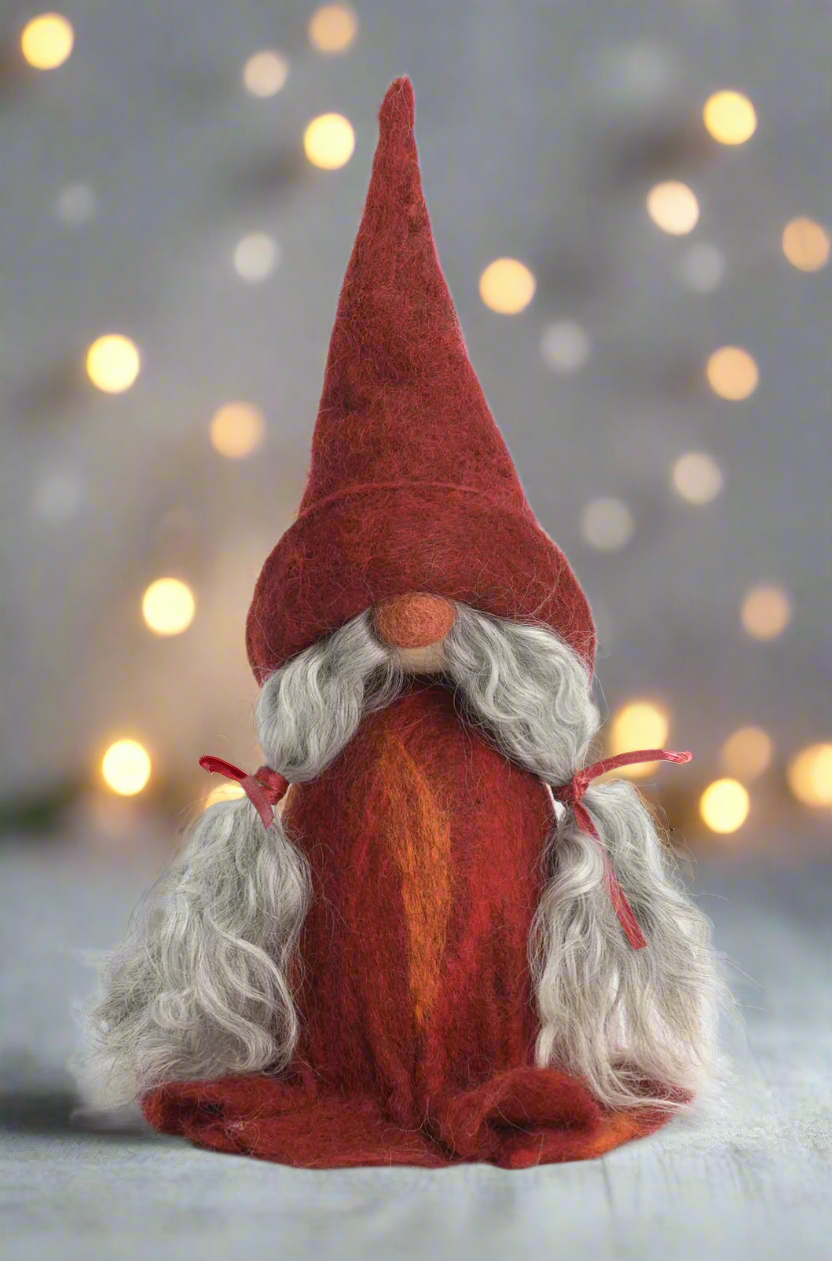 Tomte Gnome - Hilma (Red Dress)