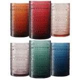 Eze Acrylic Highball Hobnail Glassware, Set of 6