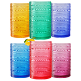 Madrid Acrylic Highball Hobnail Glassware, Set of 6