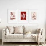 Merry Christmas Minimalist Holiday Decor Poster