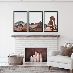 Arches National Park Wall Art Set. Horse in the Desert
